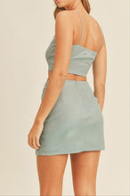 Load image into Gallery viewer, Salty Kisses Crop Top Mini Skirt Set