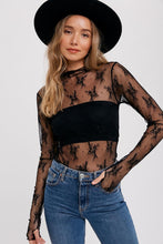 Load image into Gallery viewer, Lacys Floral Mesh Top