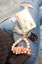 Load image into Gallery viewer, Key Ring Bracelet Wallet