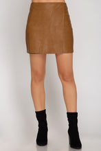 Load image into Gallery viewer, Faux Leather Skirt