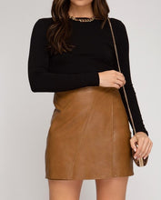 Load image into Gallery viewer, Faux Leather Skirt