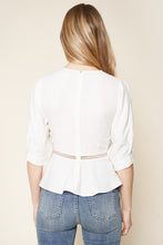 Load image into Gallery viewer, On A Cloud Peplum Top