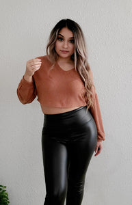 Walk This Way Faux Leather Leggings