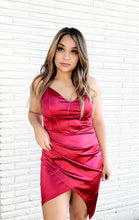 Load image into Gallery viewer, Say Yes Satin Midi Dress