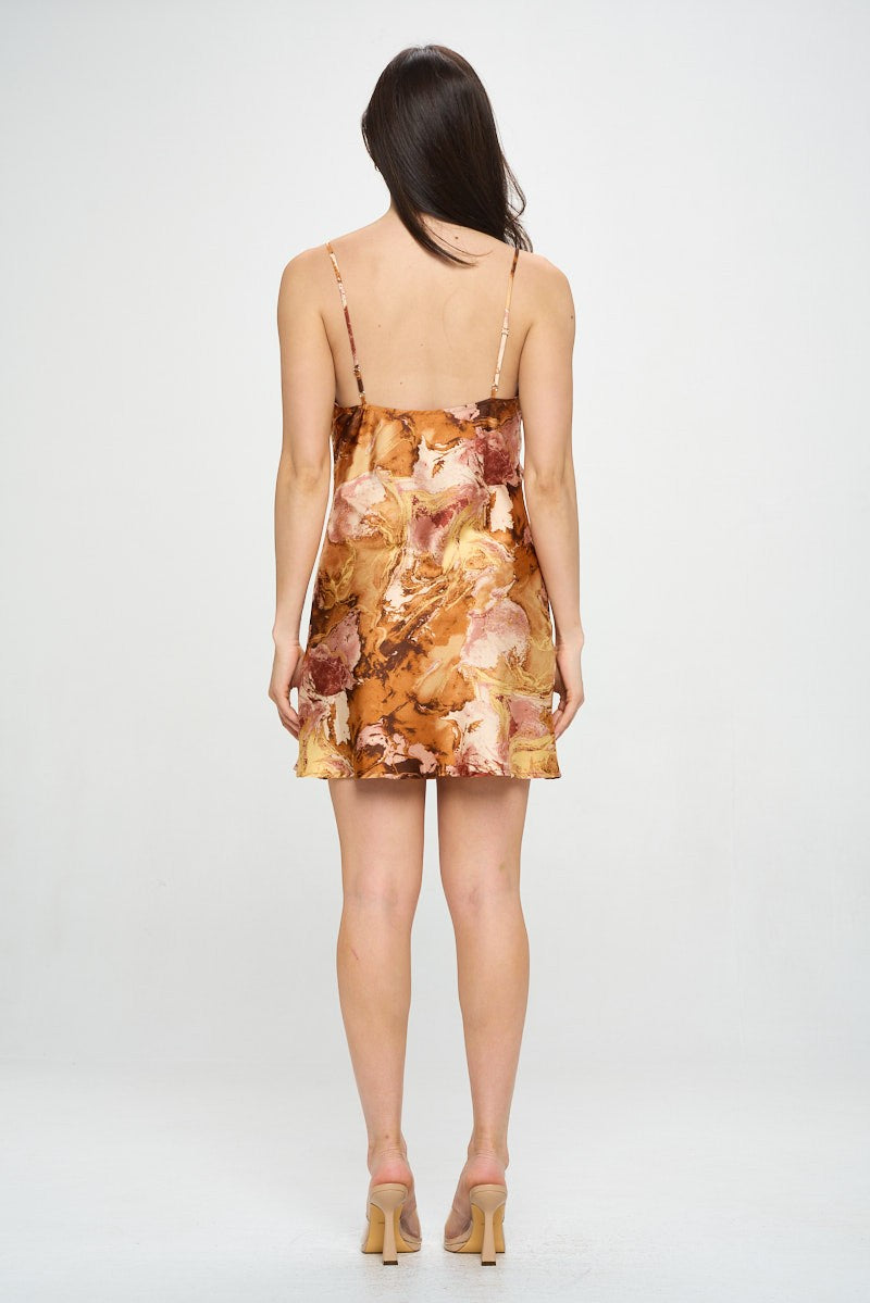 Vivian Lace Mini Slip Dress - SPLASH