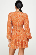 Load image into Gallery viewer, Flirty In Fall Ruffle Mini Dress