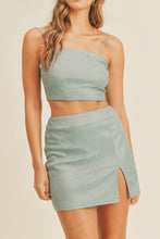Load image into Gallery viewer, Salty Kisses Crop Top Mini Skirt Set