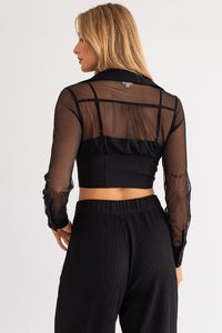 On My Mind Long Sleeve Corset Top