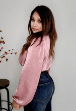 Load image into Gallery viewer, Rosé Long Sleeve Blouse