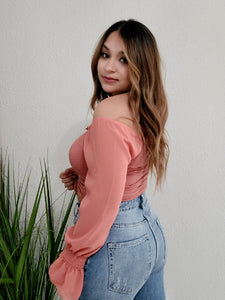 Lose Control Off Shoulder Long Sleeve Top