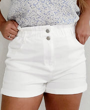 Load image into Gallery viewer, Hug Me Tight Paperbag Denim Shorts