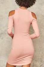 Load image into Gallery viewer, Cold Shoulder Mini Dress