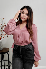 Load image into Gallery viewer, Rosé Long Sleeve Blouse